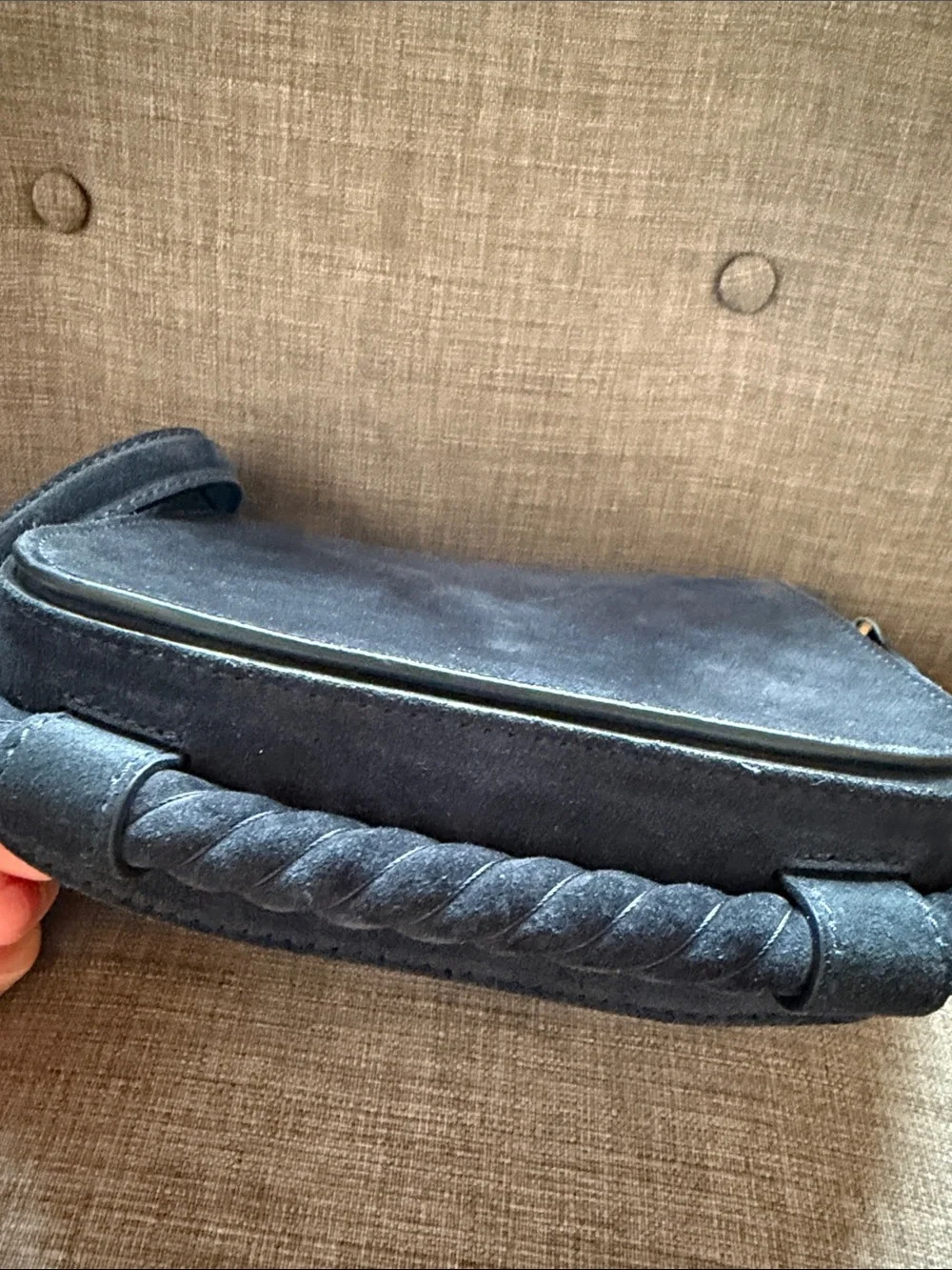 Jenni Kayne Classic Suede Crossbody Navy
